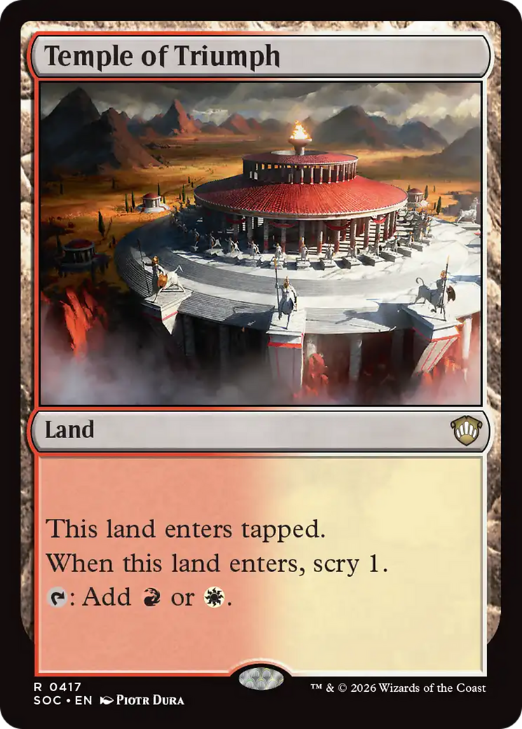 Temple of Triumph [Secrets of Strixhaven Commander] | Deep Dive Games St. Marys