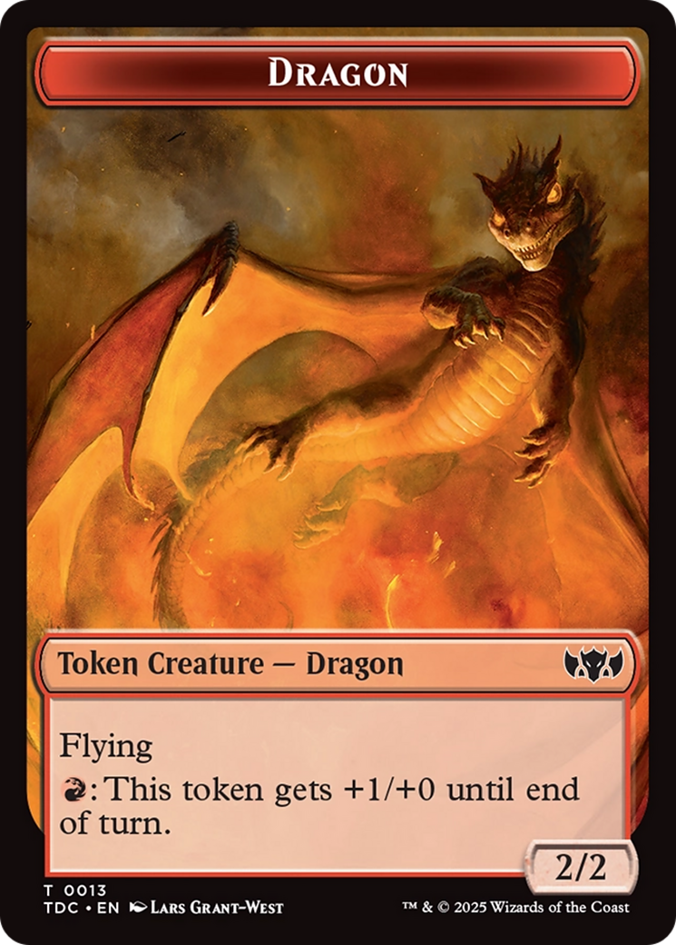 Dragon Egg // Dragon (0013) Double-Sided Token [Tarkir: Dragonstorm Commander Tokens] | Deep Dive Games St. Marys