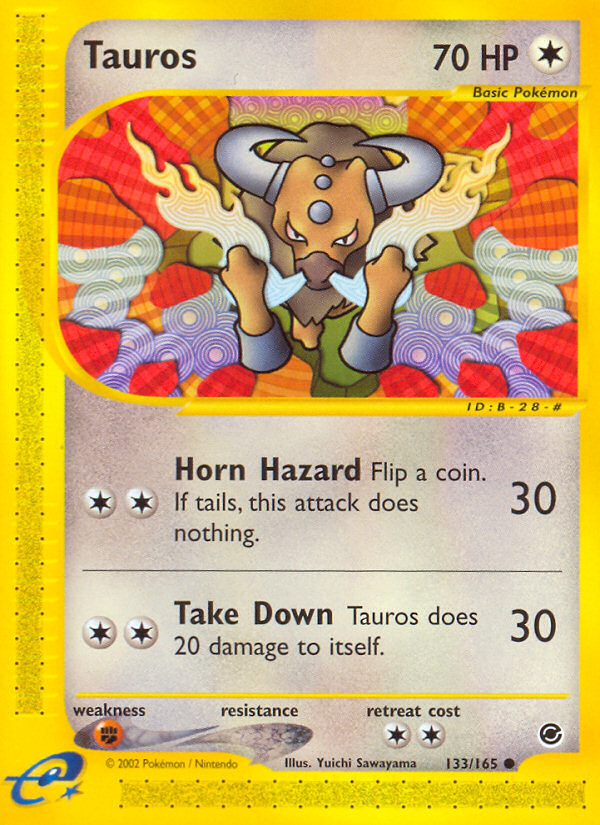 Tauros (133/165) [Expedition: Base Set] | Deep Dive Games St. Marys