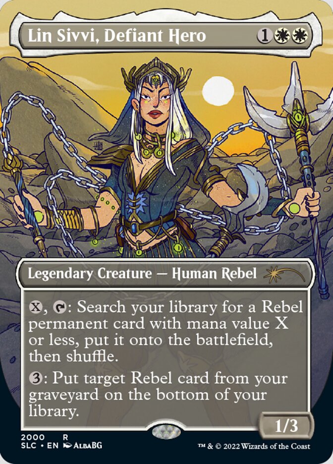 Lin Sivvi, Defiant Hero (Borderless) [Secret Lair Countdown Kit] | Deep Dive Games St. Marys