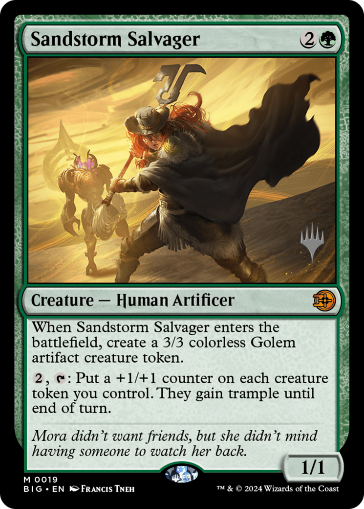 Sandstorm Salvager [Outlaws of Thunder Junction: The Big Score Promos] | Deep Dive Games St. Marys