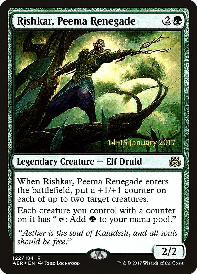Rishkar, Peema Renegade [Aether Revolt Prerelease Promos] | Deep Dive Games St. Marys