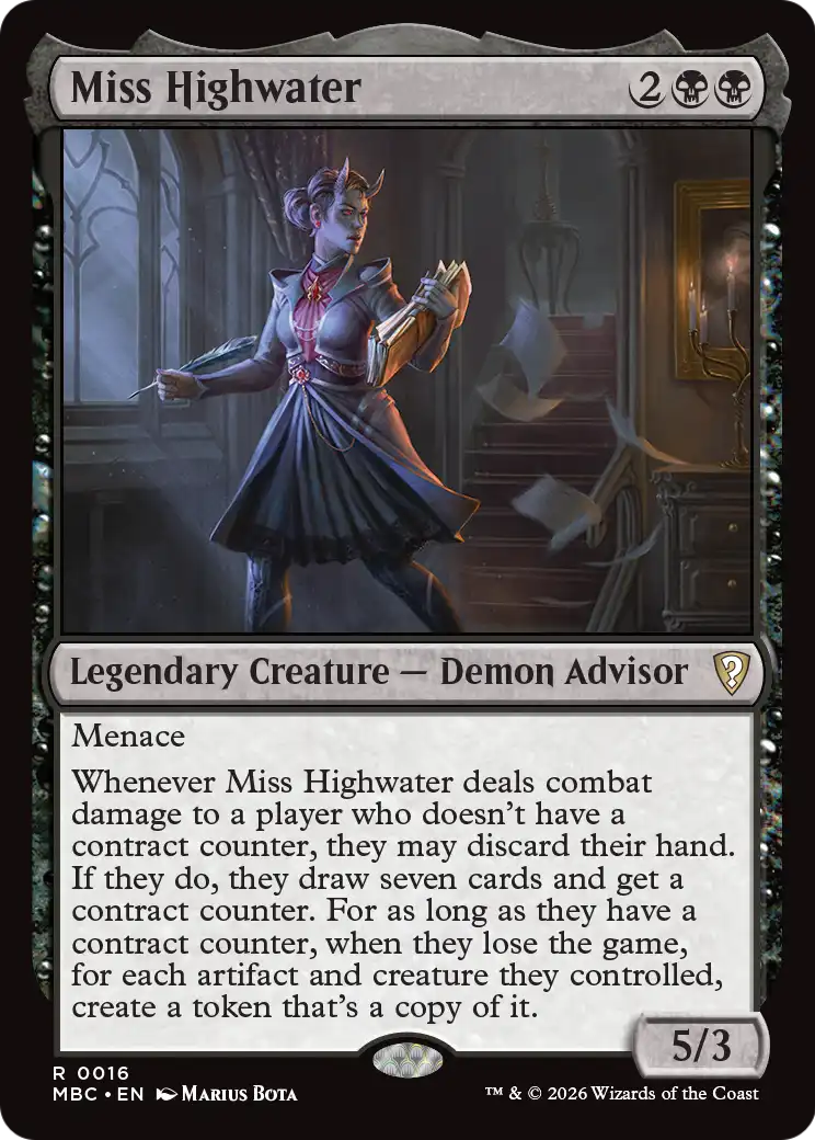 Miss Highwater [Mystery Booster: Commander Edition] | Deep Dive Games St. Marys
