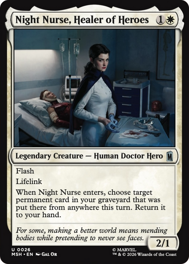 Night Nurse, Healer of Heroes [Marvel Super Heroes] | Deep Dive Games St. Marys