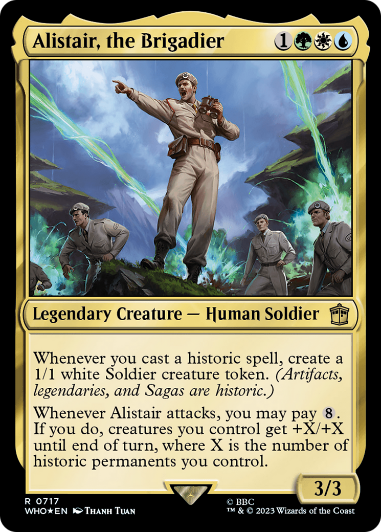 Alistair, the Brigadier (Surge Foil) [Doctor Who] | Deep Dive Games St. Marys