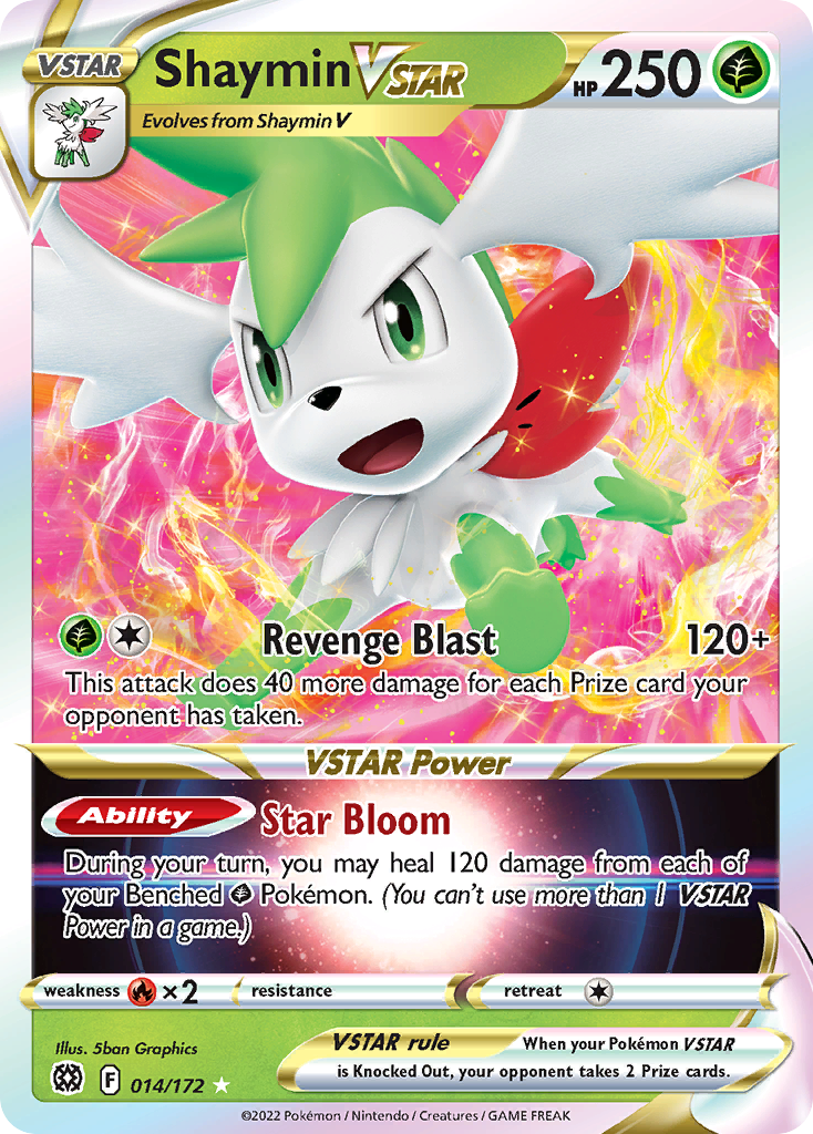 Shaymin VSTAR (014/172) (Jumbo Card) [Sword & Shield: Brilliant Stars] | Deep Dive Games St. Marys