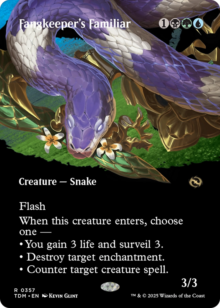 Fangkeeper's Familiar (Borderless) [Tarkir: Dragonstorm] | Deep Dive Games St. Marys
