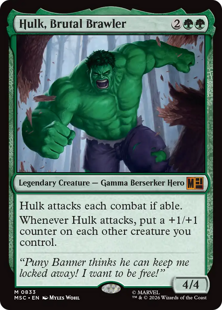 Hulk, Brutal Brawler [Marvel Super Heroes Commander] | Deep Dive Games St. Marys