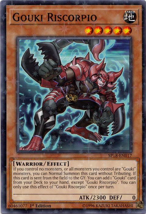 Gouki Riscorpio [SP18-EN017] Starfoil Rare | Deep Dive Games St. Marys