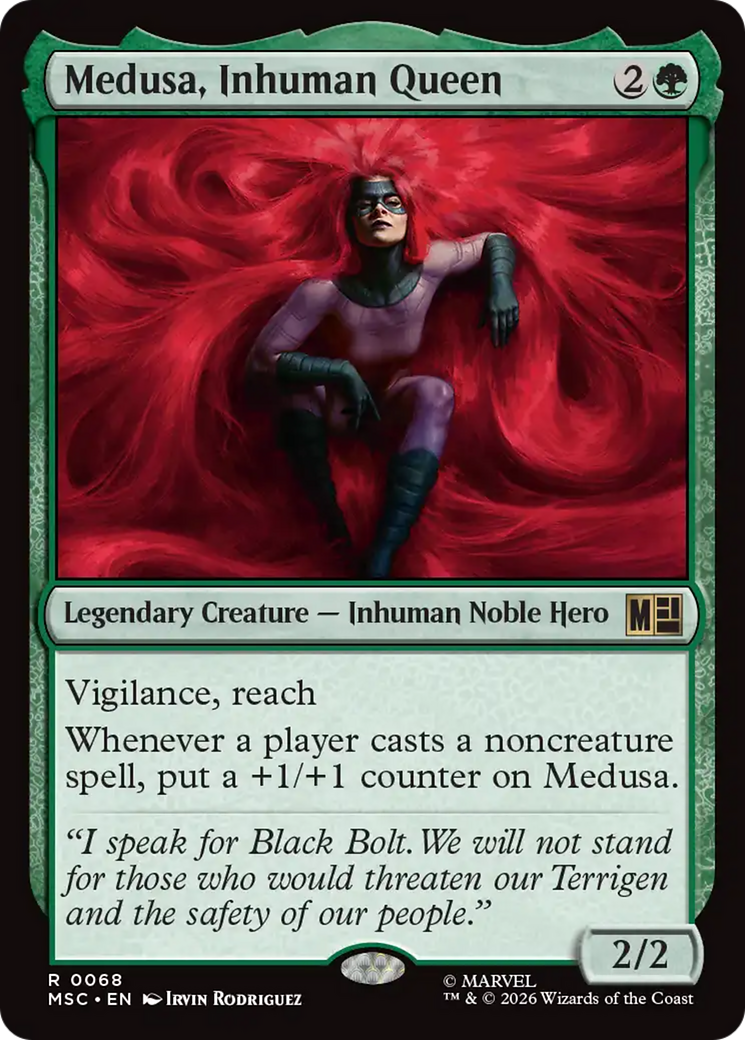 Medusa, Inhuman Queen (Surge Foil) [Marvel Super Heroes Commander] | Deep Dive Games St. Marys