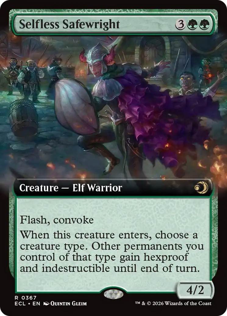 Selfless Safewright (Extended Art) [Lorwyn Eclipsed] | Deep Dive Games St. Marys