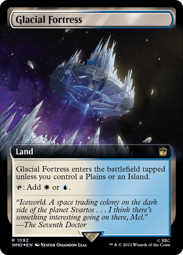 Glacial Fortress (Extended Art) (Surge Foil) [Doctor Who] | Deep Dive Games St. Marys
