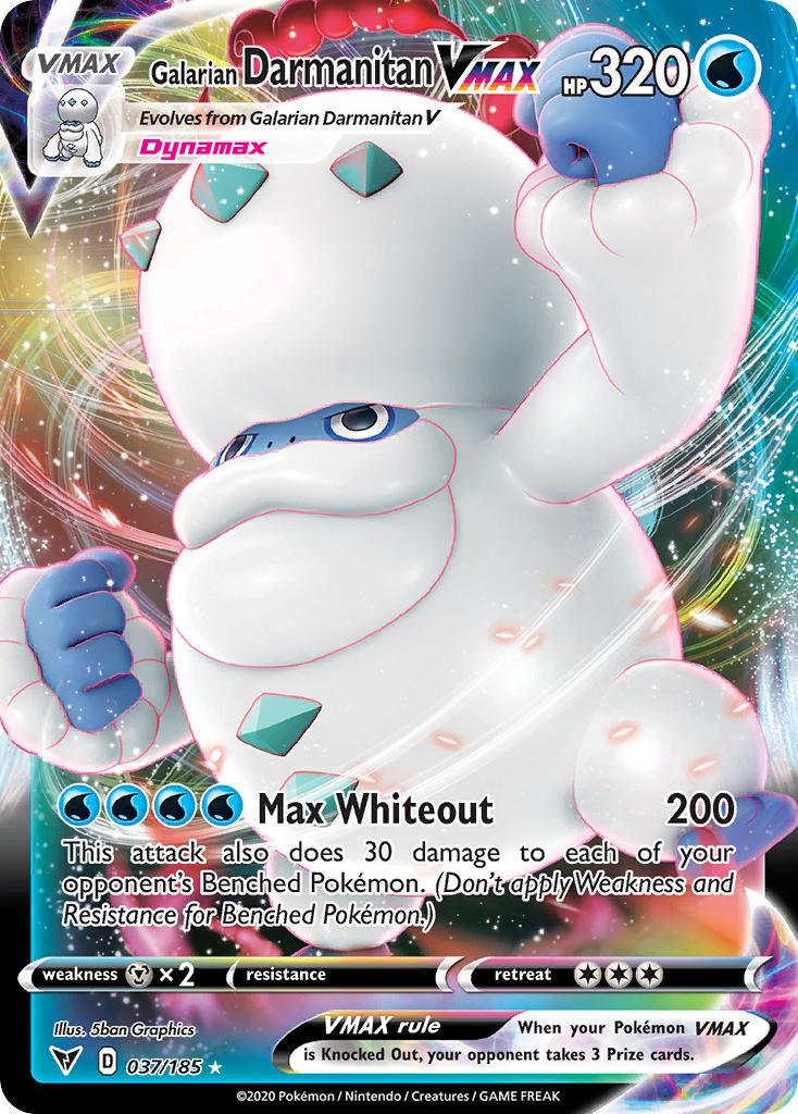 Galarian Darmanitan VMAX (037/185) [Sword & Shield: Vivid Voltage] | Deep Dive Games St. Marys