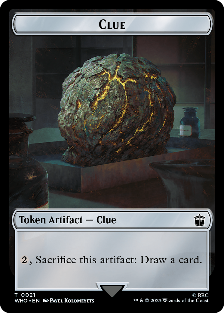 Warrior // Clue (0021) Double-Sided Token [Doctor Who Tokens] | Deep Dive Games St. Marys