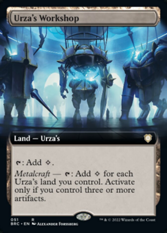 Urza's Workshop (Extended Art) [The Brothers' War Commander] | Deep Dive Games St. Marys