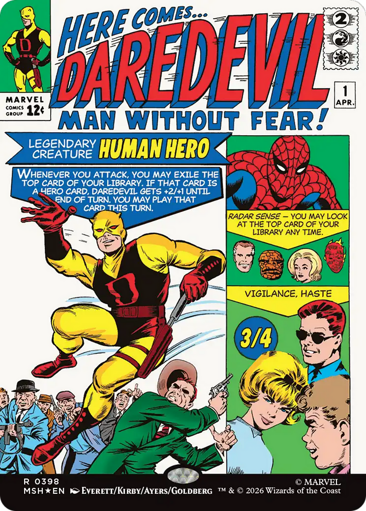 Daredevil, Man Without Fear (Borderless) (0398) [Marvel Super Heroes] | Deep Dive Games St. Marys