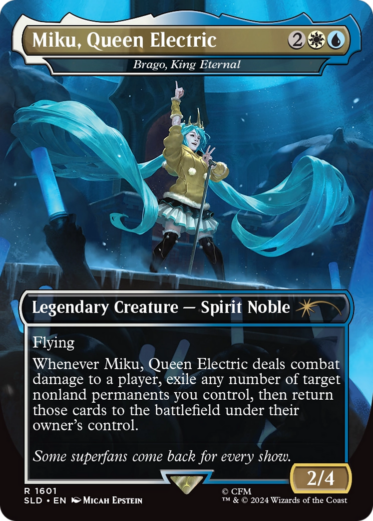 Miku, Queen Electric - Brago, King Eternal (Rainbow Foil) [Secret Lair Drop Series] | Deep Dive Games St. Marys