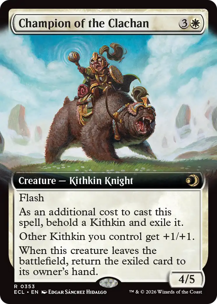 Champion of the Clachan (Extended Art) [Lorwyn Eclipsed] | Deep Dive Games St. Marys
