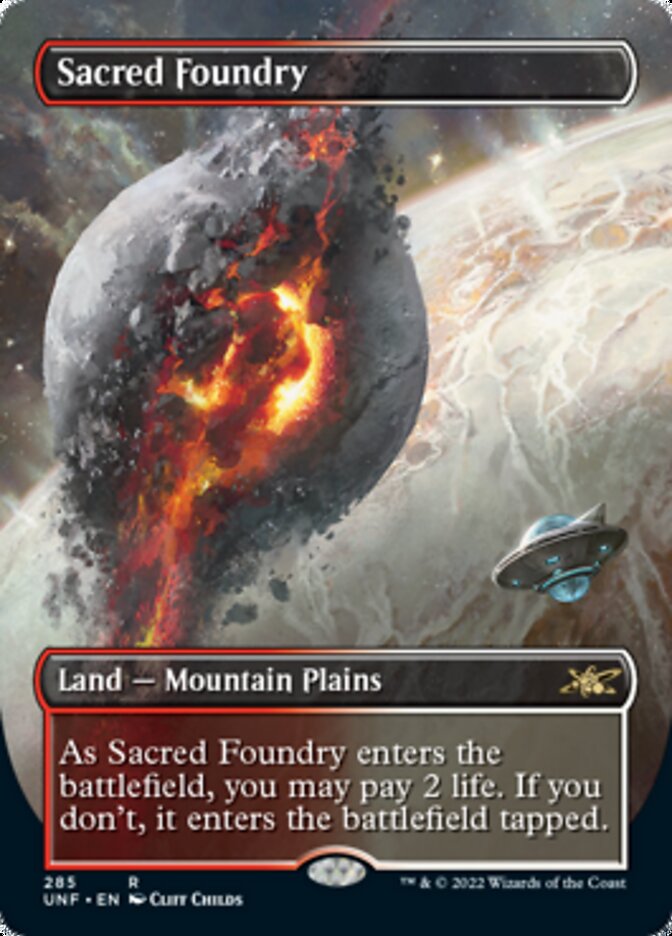Sacred Foundry (Borderless) [Unfinity] | Deep Dive Games St. Marys