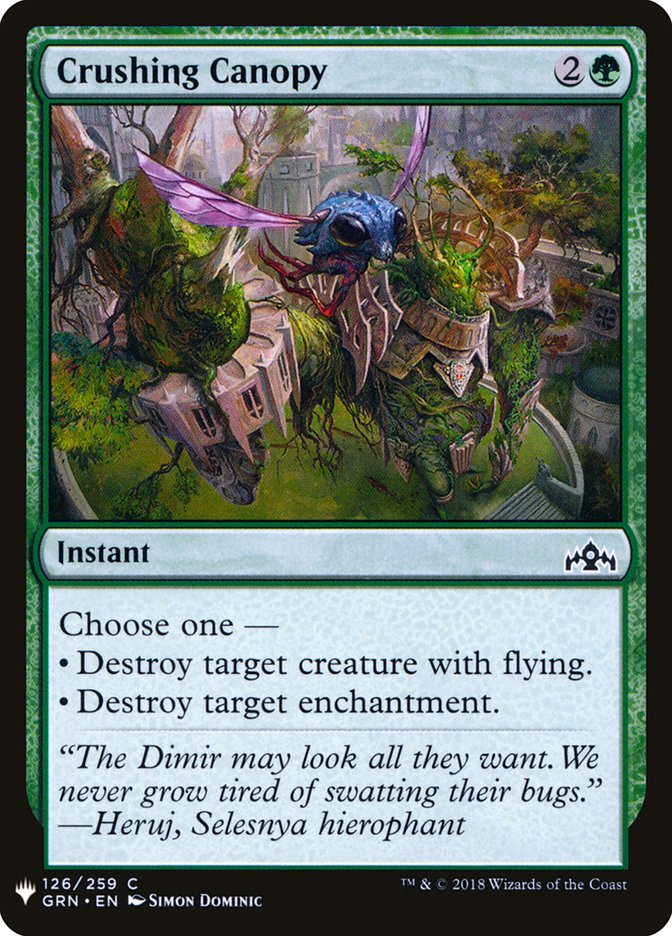 Crushing Canopy [Mystery Booster] | Deep Dive Games St. Marys