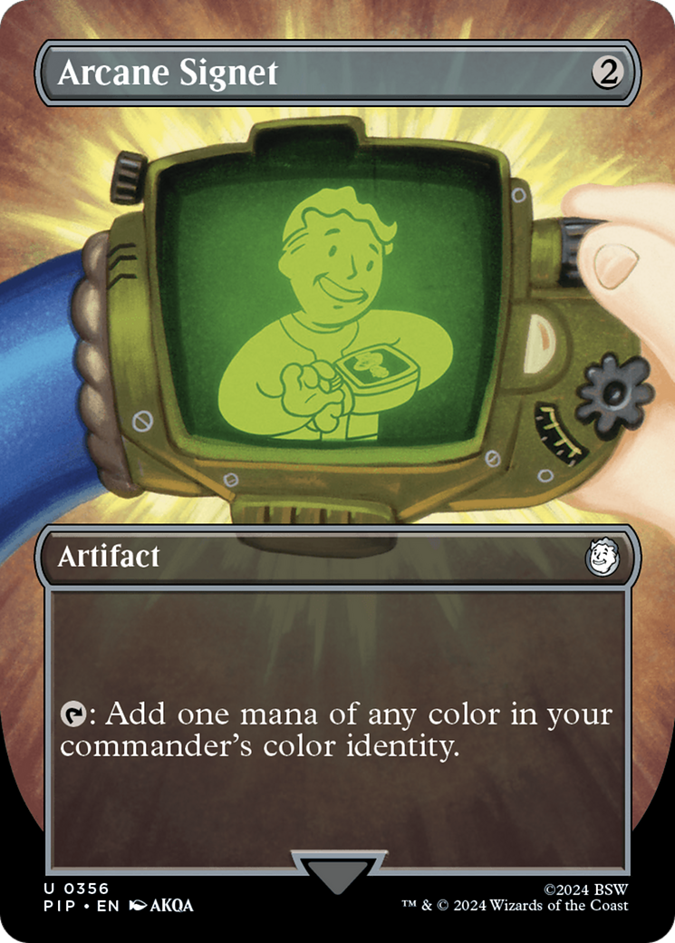 Arcane Signet (Borderless) [Fallout] | Deep Dive Games St. Marys