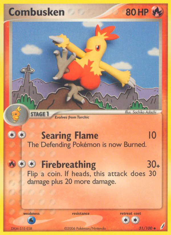 Combusken (31/100) [EX: Crystal Guardians] | Deep Dive Games St. Marys