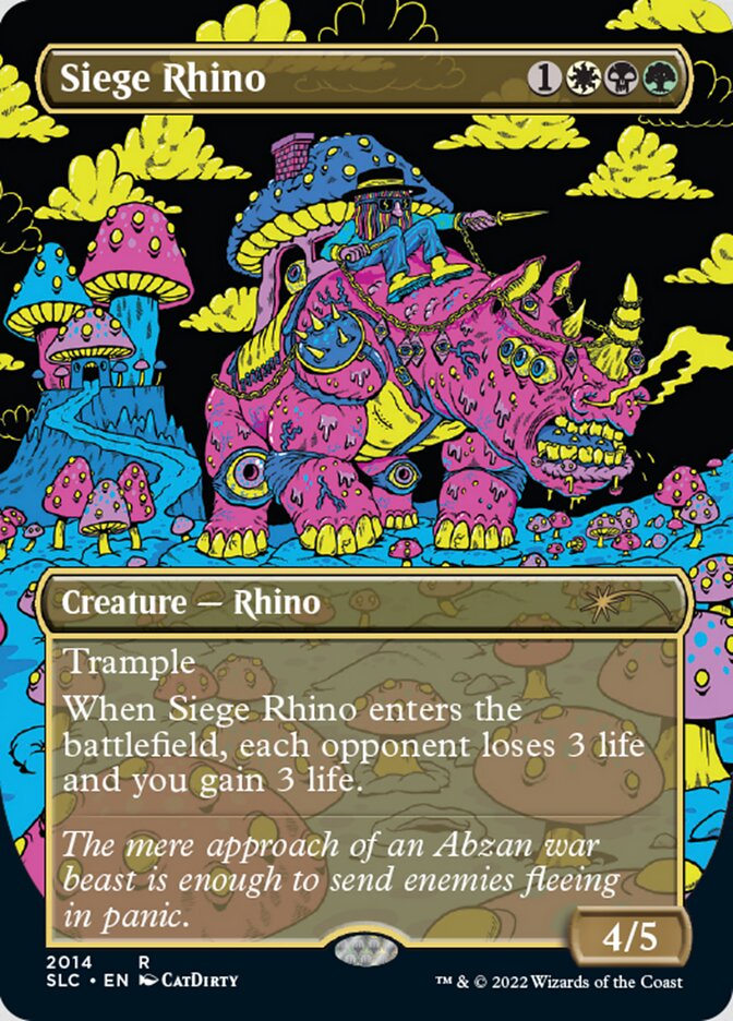 Siege Rhino (Borderless) [Secret Lair Countdown Kit] | Deep Dive Games St. Marys