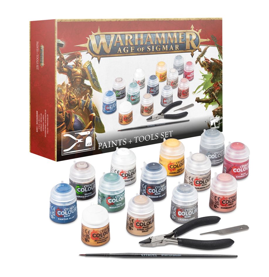 Warhammer Age of Sigmar Paints & Tools Set | Deep Dive Games St. Marys