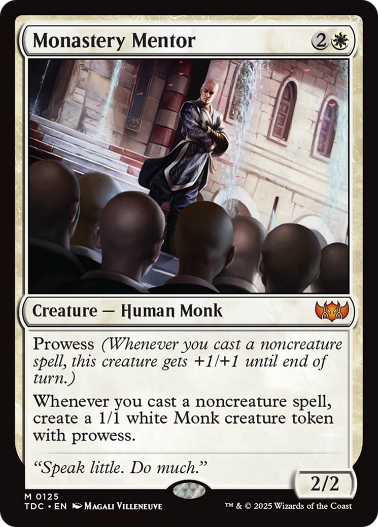 Monastery Mentor [Tarkir: Dragonstorm Commander] | Deep Dive Games St. Marys