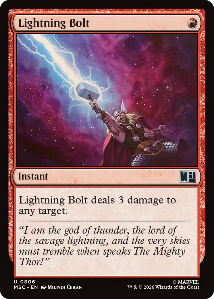 Lightning Bolt [Marvel Super Heroes Commander] | Deep Dive Games St. Marys