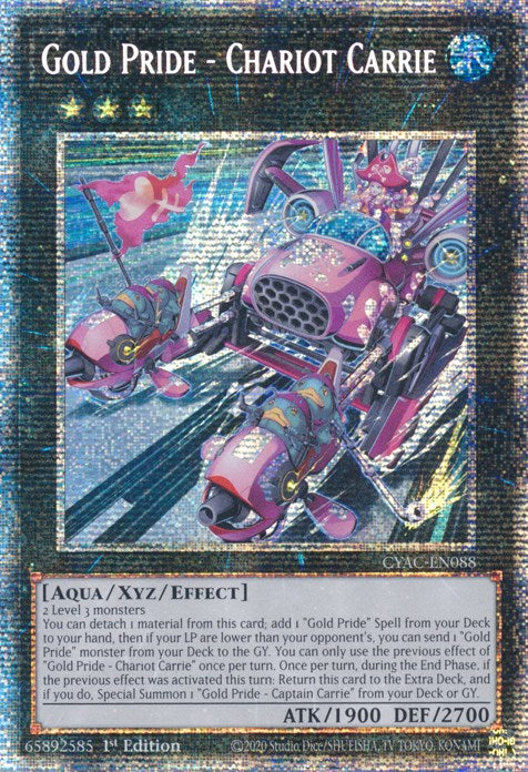 Gold Pride - Chariot Carrie [CYAC-EN088] Starlight Rare | Deep Dive Games St. Marys