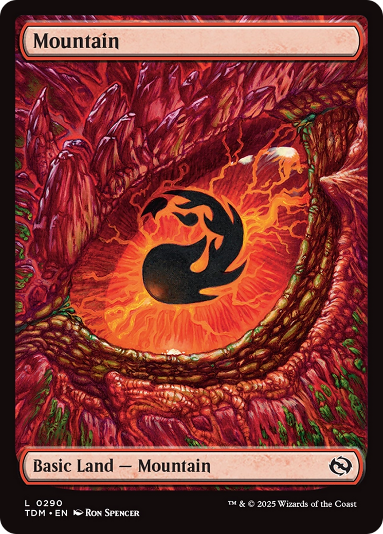 Mountain (0290) [Tarkir: Dragonstorm] | Deep Dive Games St. Marys
