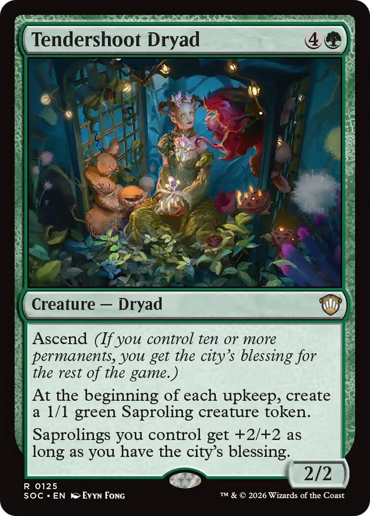 Tendershoot Dryad [Secrets of Strixhaven Commander] | Deep Dive Games St. Marys