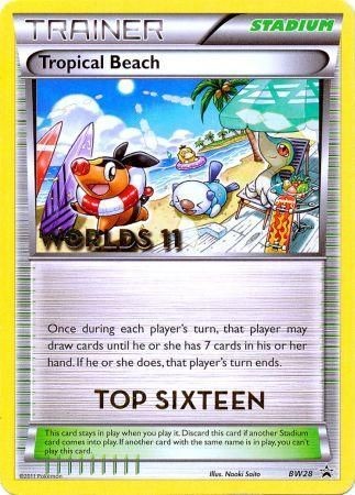 Tropical Beach (BW28) (Top 16) [Black & White: Black Star Promos] | Deep Dive Games St. Marys