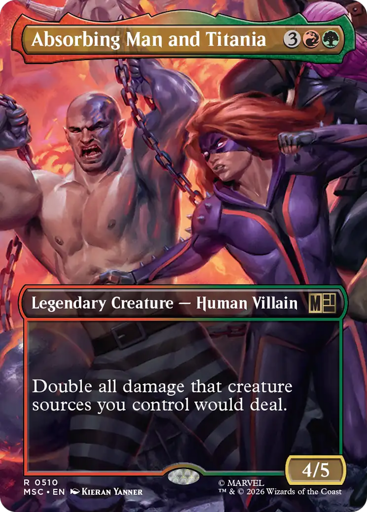 Absorbing Man and Titania (Borderless) [Marvel Super Heroes Commander] | Deep Dive Games St. Marys