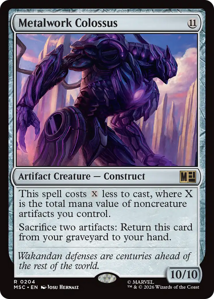 Metalwork Colossus (Surge Foil) [Marvel Super Heroes Commander] | Deep Dive Games St. Marys
