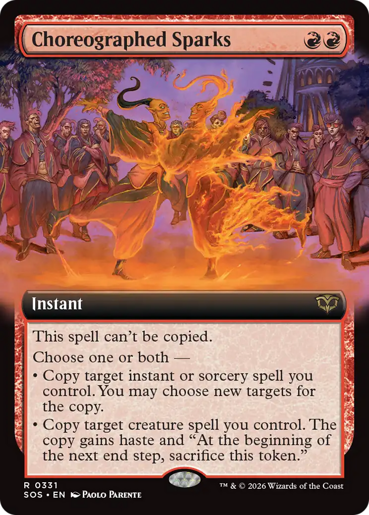 Choreographed Sparks (Extended Art) [Secrets of Strixhaven] | Deep Dive Games St. Marys