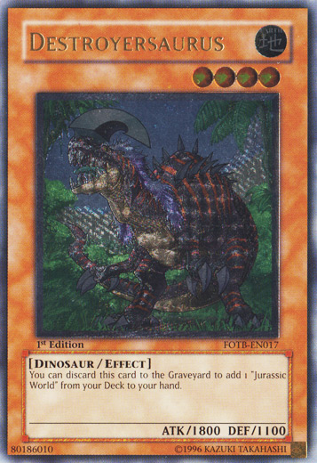 Destroyersaurus [FOTB-EN017] Ultimate Rare | Deep Dive Games St. Marys