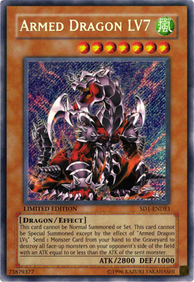 Armed Dragon Lv7 [SD1-ENDE1] Secret Rare | Deep Dive Games St. Marys