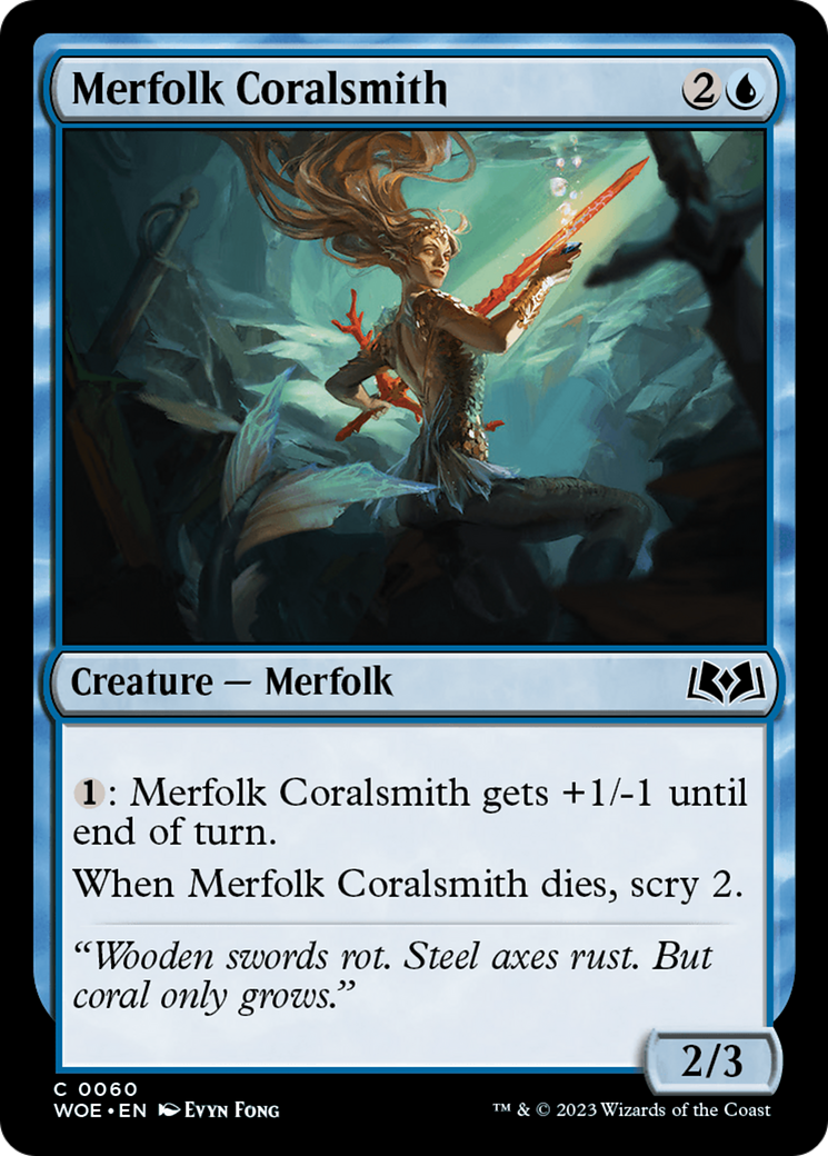 Merfolk Coralsmith [Wilds of Eldraine] | Deep Dive Games St. Marys