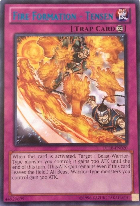 Fire Formation - Tensen (Blue) [DL18-EN020] Rare | Deep Dive Games St. Marys