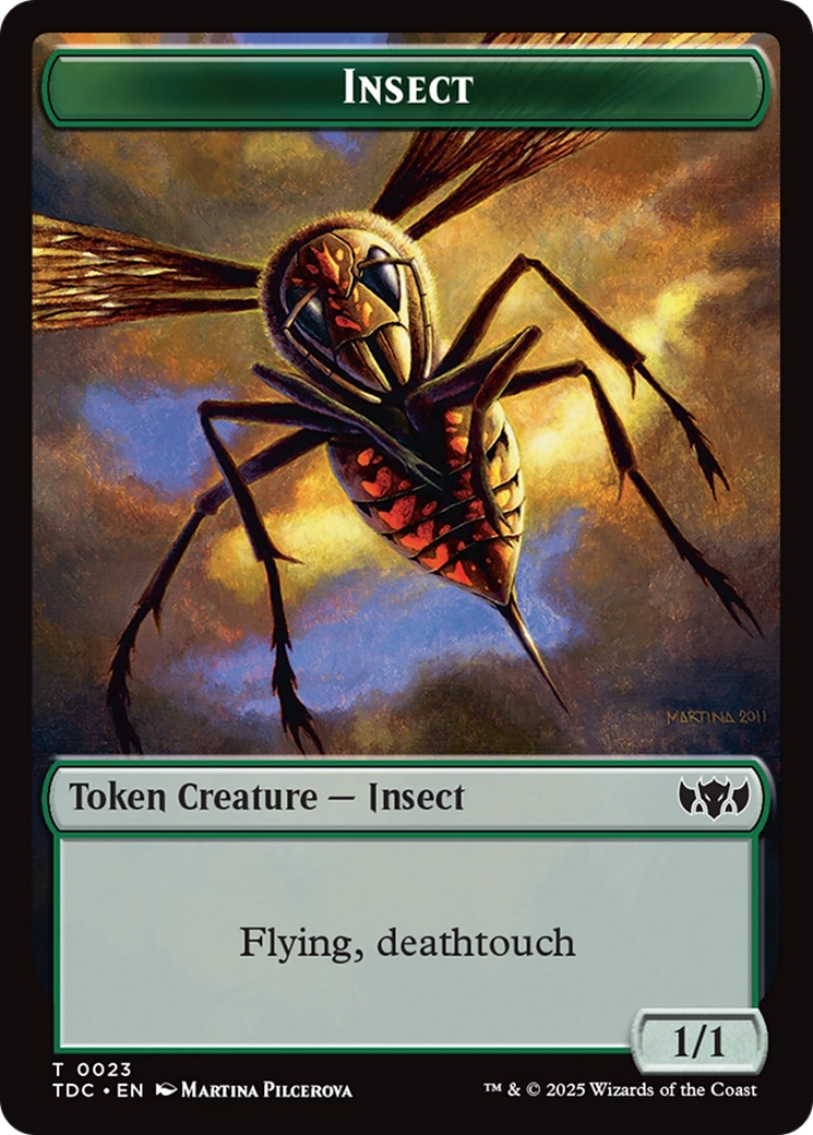 Inkling // Insect (0023) Double-Sided Token [Tarkir: Dragonstorm Commander Tokens] | Deep Dive Games St. Marys