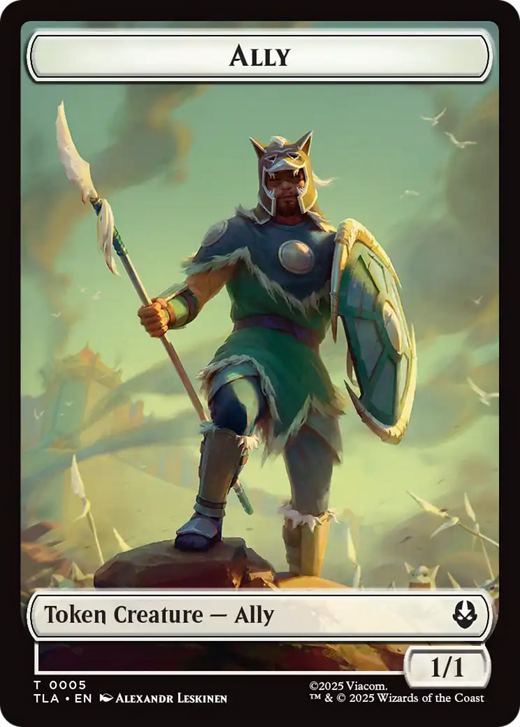Ally (0005) // Soldier (0002) Double-Sided Token [Avatar: The Last Airbender Tokens] | Deep Dive Games St. Marys
