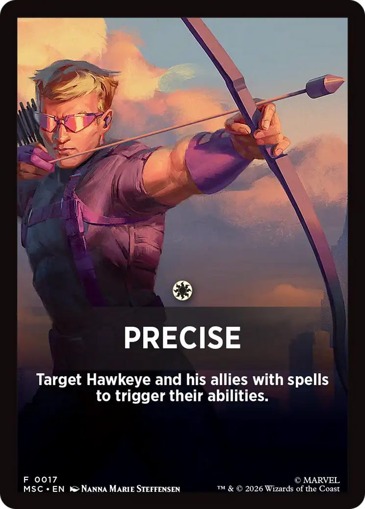 Precise Theme Card [Marvel Super Heroes Commander] | Deep Dive Games St. Marys