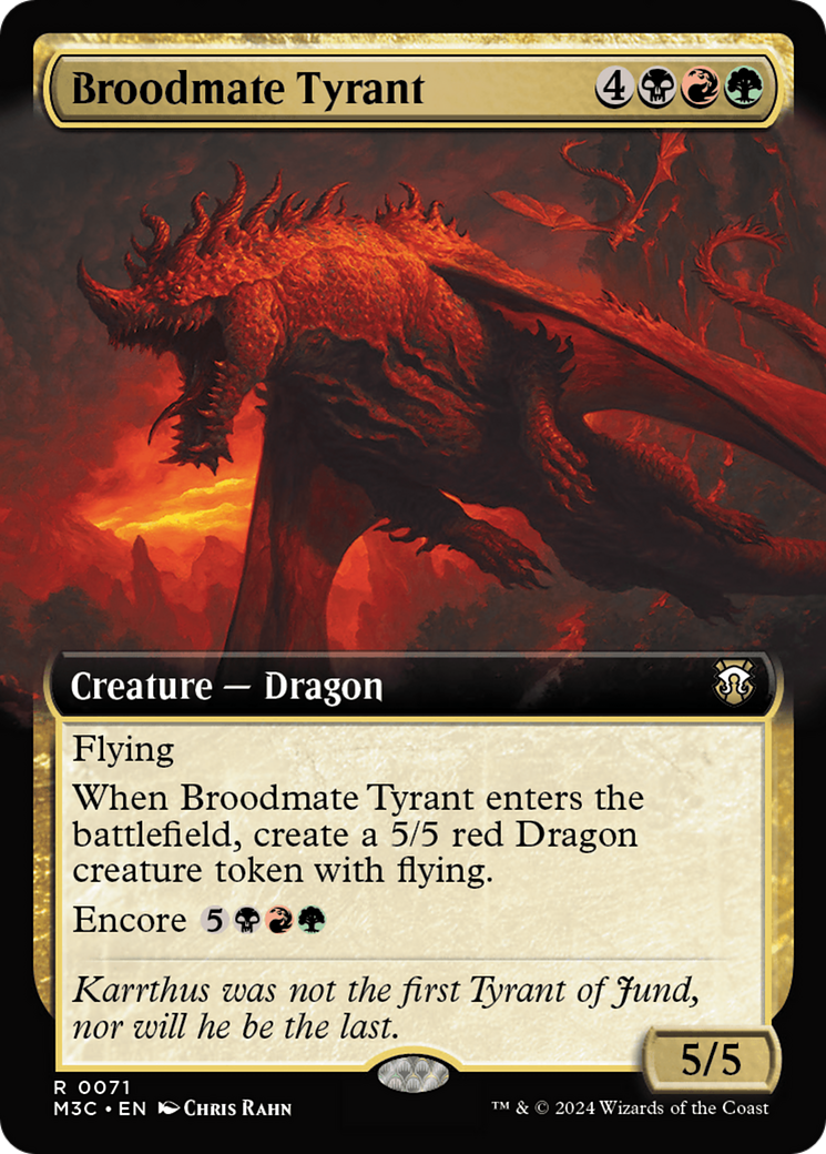 Broodmate Tyrant (Extended Art) [Modern Horizons 3 Commander] | Deep Dive Games St. Marys