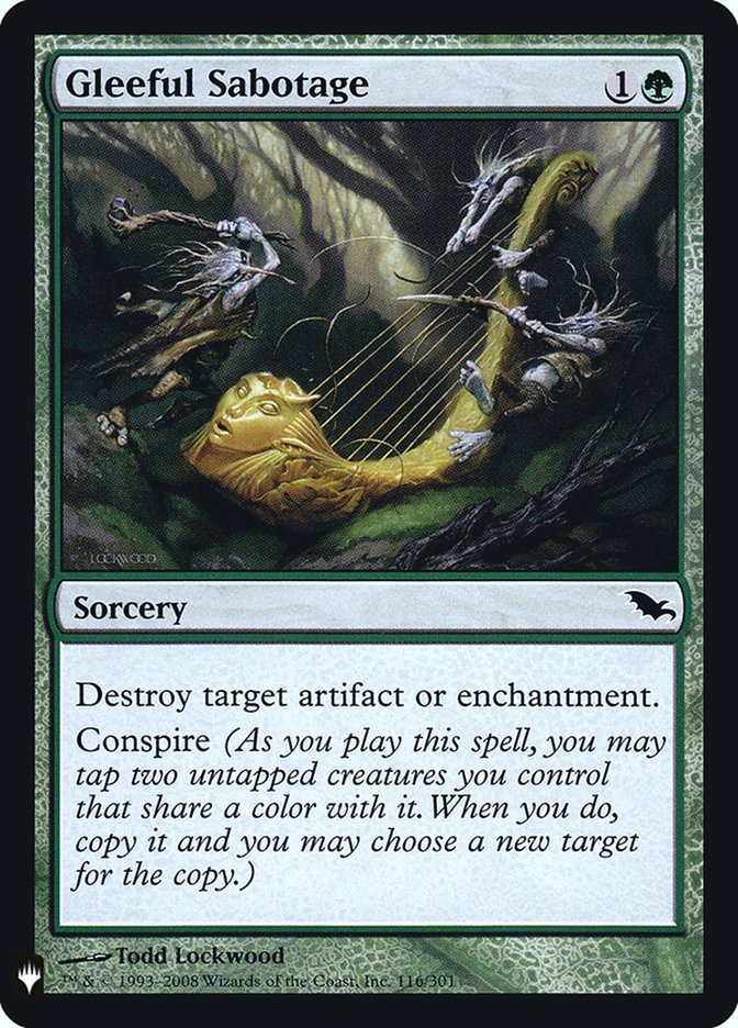 Gleeful Sabotage [Mystery Booster] | Deep Dive Games St. Marys
