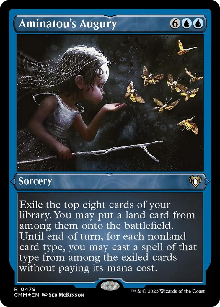 Aminatou's Augury (Foil Etched) [Commander Masters] | Deep Dive Games St. Marys
