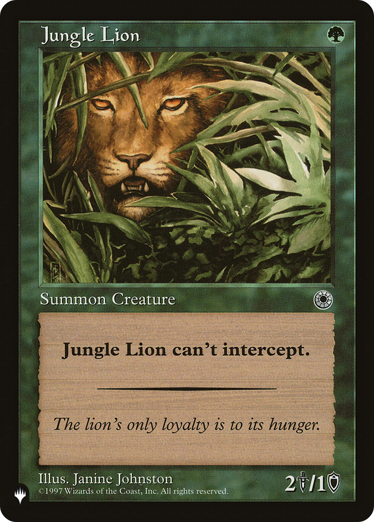 Jungle Lion [The List] | Deep Dive Games St. Marys