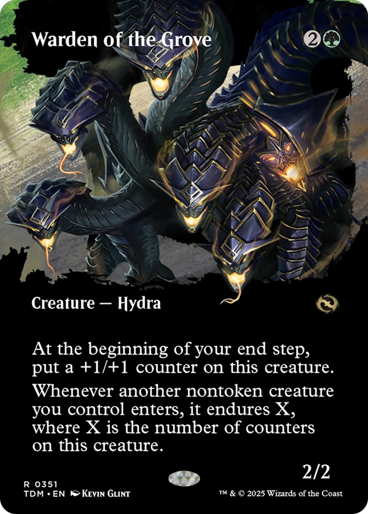 Warden of the Grove (Borderless) [Tarkir: Dragonstorm] | Deep Dive Games St. Marys