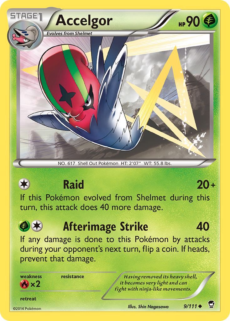 Accelgor (9/111) [XY: Furious Fists] | Deep Dive Games St. Marys